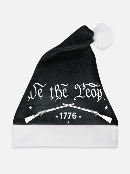 Wir das Volk - Verfassung der Gründerväter - Weihnachtsmütze - Schwarz/Weiß - Vorne