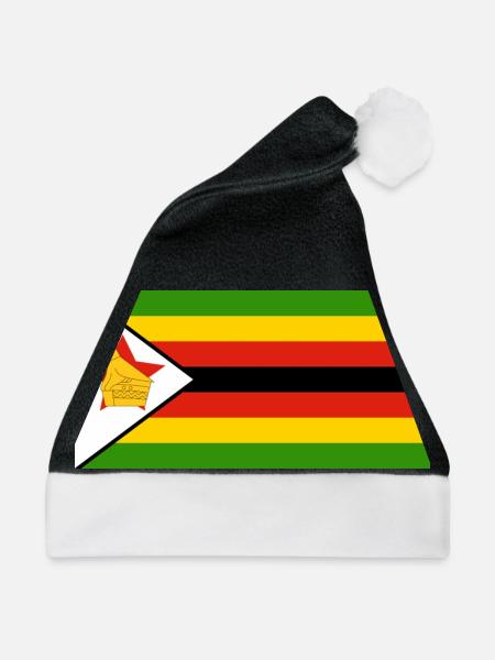 Simbabwe - Weihnachtsmütze - Schwarz/Weiß