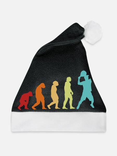 Padel Evolution Plattform Tennis Paddleball Padel - Weihnachtsmütze - Schwarz/Weiß - Vorne