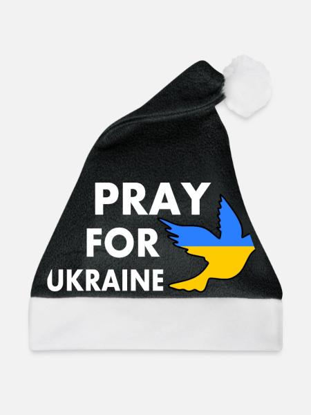 Pray for ukraine - Weihnachtsmütze - Schwarz/Weiß