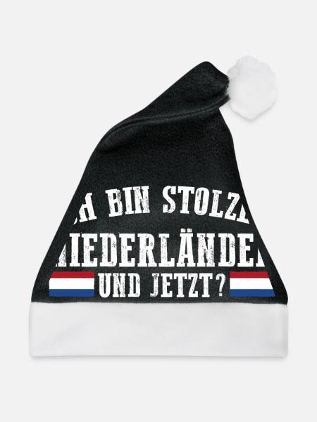 Niederländer Niederlande Holland - Weihnachtsmütze - Schwarz/Weiß