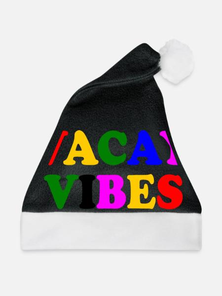 Vacay vibes - Weihnachtsmütze - Schwarz/Weiß