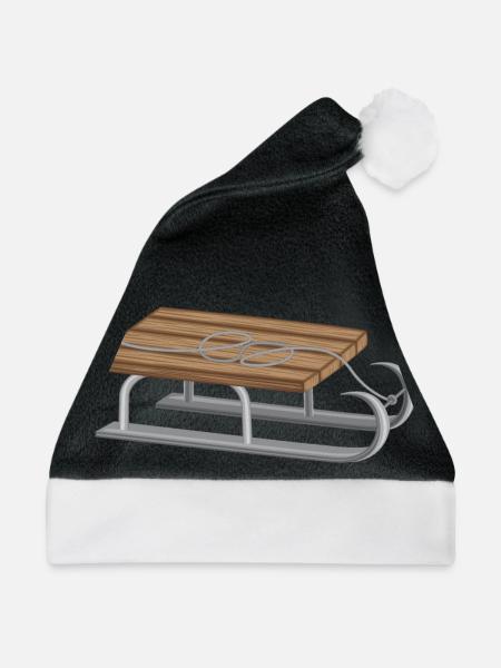 Schlitten 2 - Weihnachtsmütze - Schwarz/Weiß