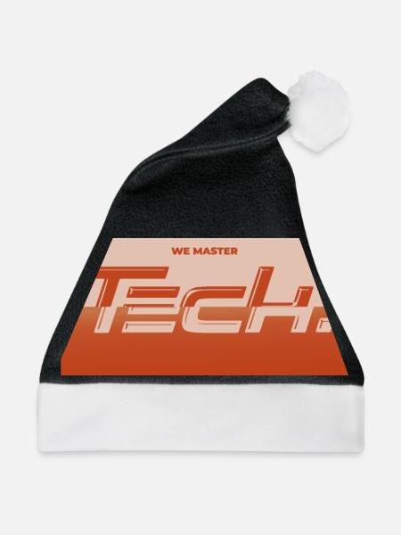 Technologie - Weihnachtsmütze - Schwarz/Weiß