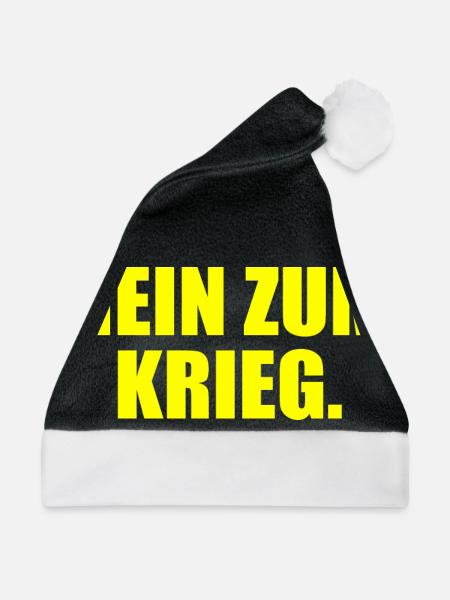 Nein zum krieg - Weihnachtsmütze - Schwarz/Weiß