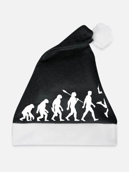 Evolution - Badminton - Sport - Weihnachtsmütze - Schwarz/Weiß