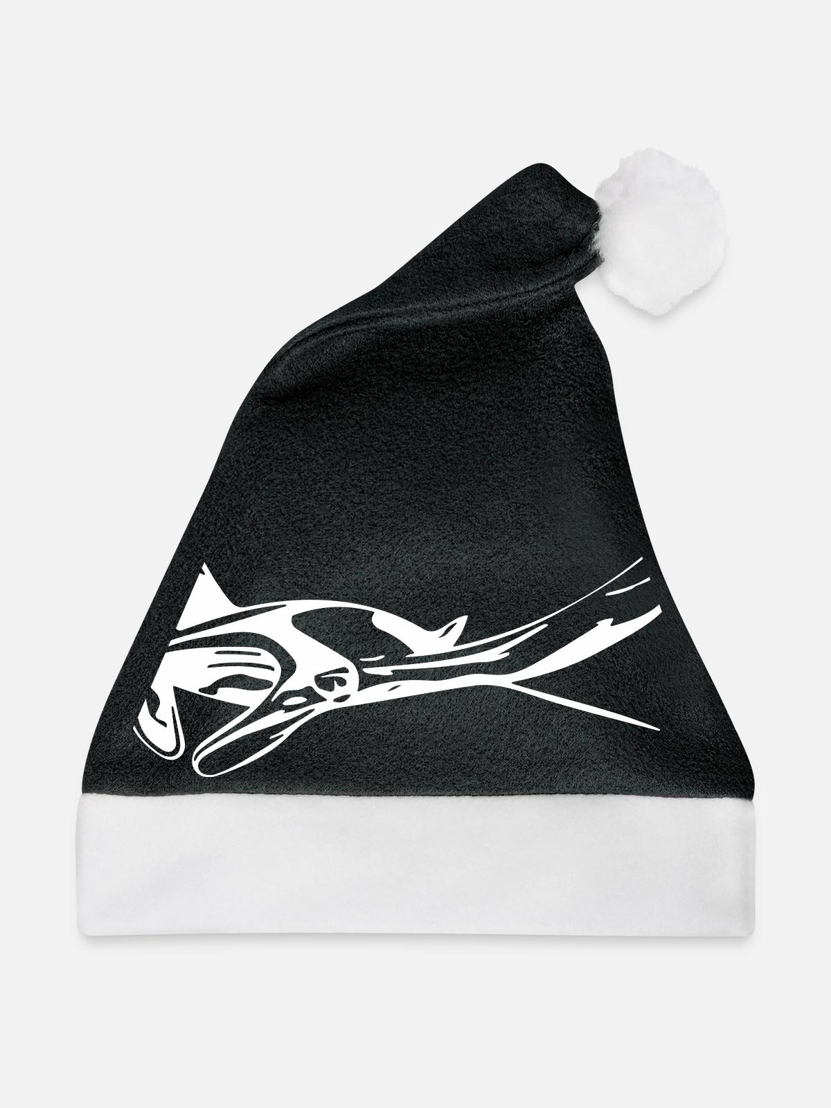 Manta Rochen - Weihnachtsmütze - Schwarz/Weiß - Vorne