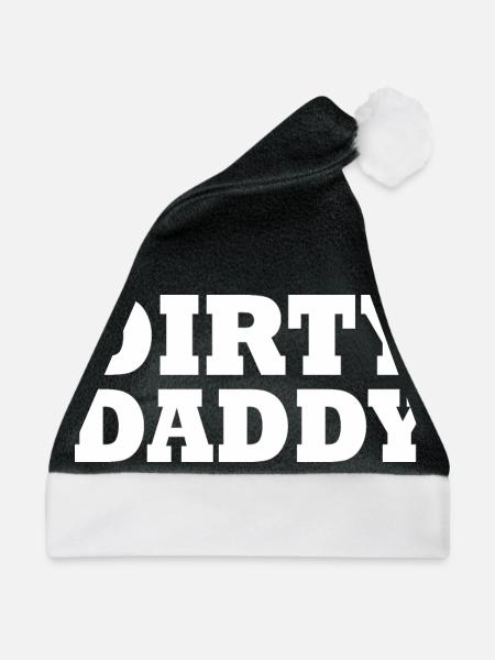 Dirty daddy - Weihnachtsmütze - Schwarz/Weiß - Vorne