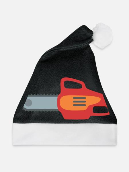 Kettensäge - Weihnachtsmütze - Schwarz/Weiß