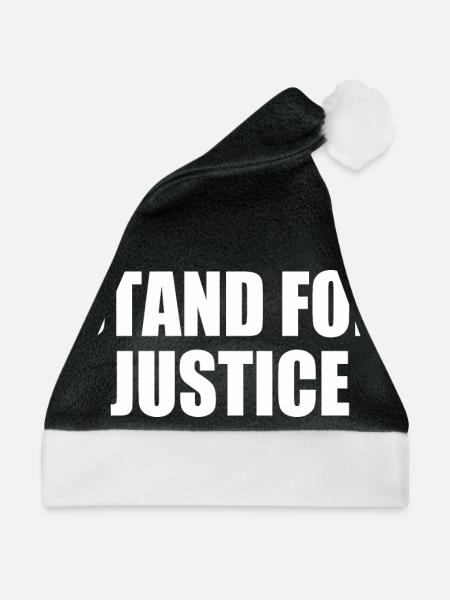 Stand for justice - Weihnachtsmütze - Schwarz/Weiß