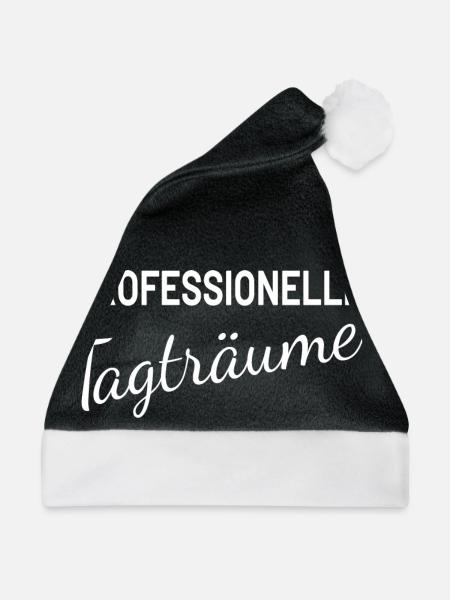 Professioneller Tagträumer - Weihnachtsmütze - Schwarz/Weiß - Vorne