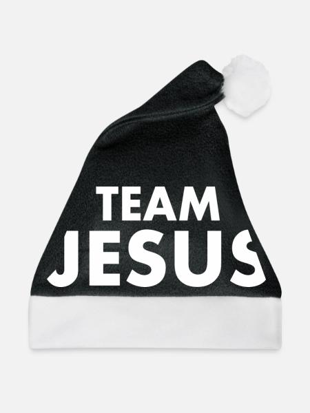 Team jesus - Weihnachtsmütze - Schwarz/Weiß