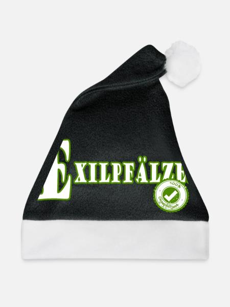 Lustiges Exilpfälzer Pälzer Pfälzer Pfalz Mundart - Weihnachtsmütze - Schwarz/Weiß