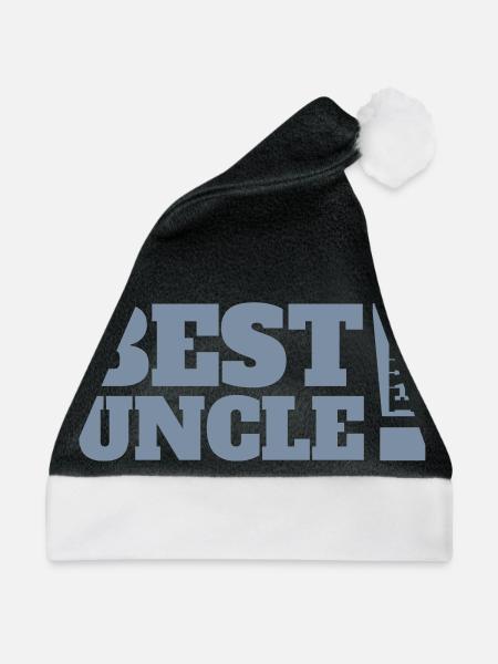 Best Uncle Ever - Weihnachtsmütze - Schwarz/Weiß