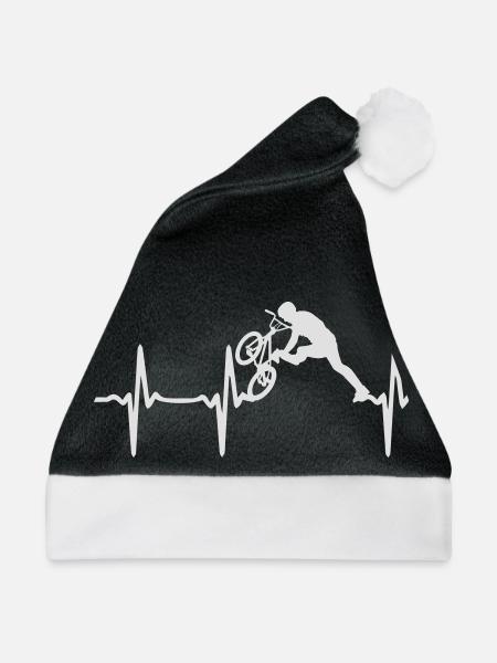 Heart Beat cycle - Weihnachtsmütze - Schwarz/Weiß