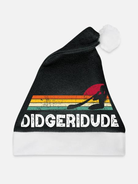 Didgeridude - Weihnachtsmütze - Schwarz/Weiß