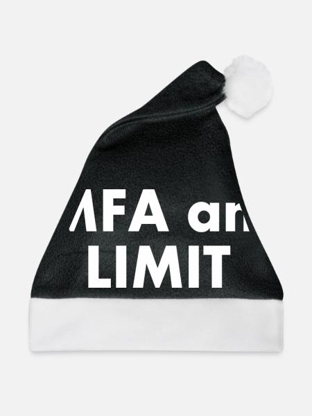 Mfa am limit - Weihnachtsmütze - Schwarz/Weiß - Vorne