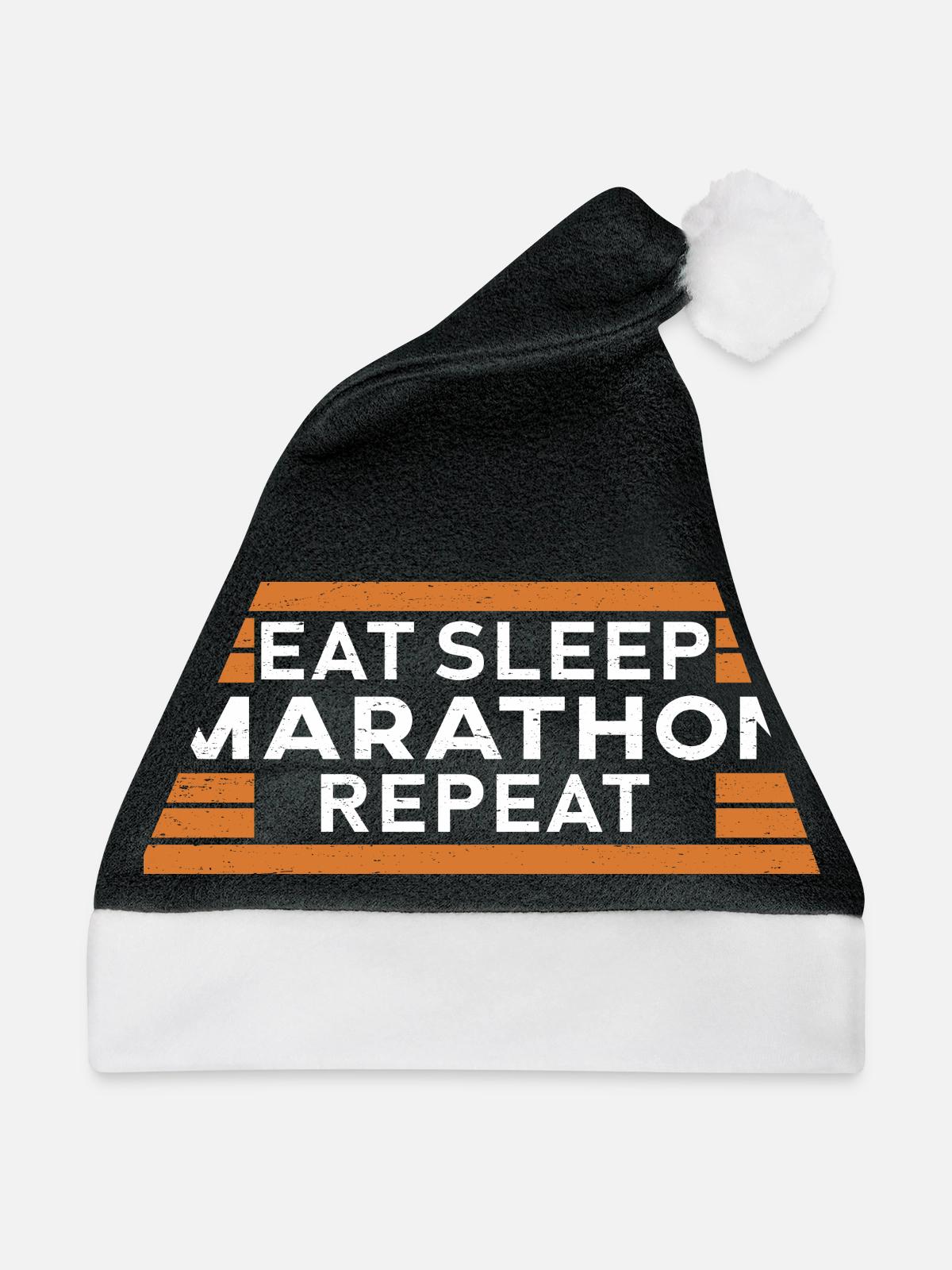 Marathon - Weihnachtsmütze - Schwarz/Weiß - Vorne