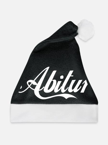 Abitur Abi - Weihnachtsmütze - Schwarz/Weiß - Vorne