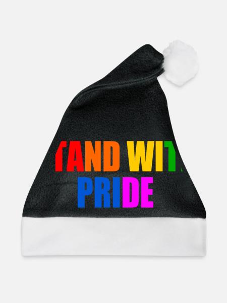 Stand with pride - Weihnachtsmütze - Schwarz/Weiß