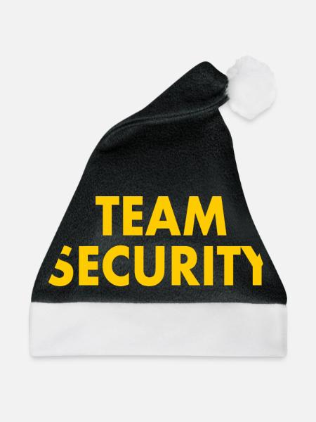 Team security - Weihnachtsmütze - Schwarz/Weiß