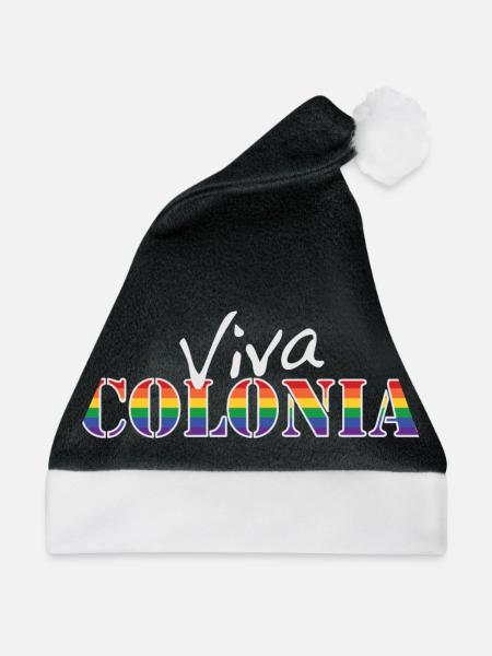 Colonia wt - Weihnachtsmütze - Schwarz/Weiß - Vorne