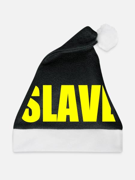 Slave - Weihnachtsmütze - Schwarz/Weiß - Vorne