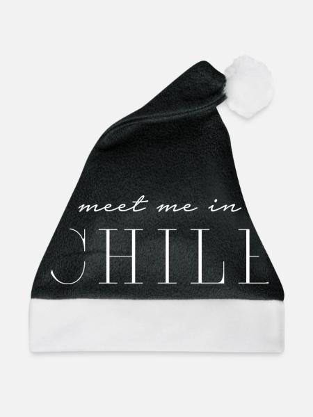 Ich liebe Chile - Weihnachtsmütze - Schwarz/Weiß