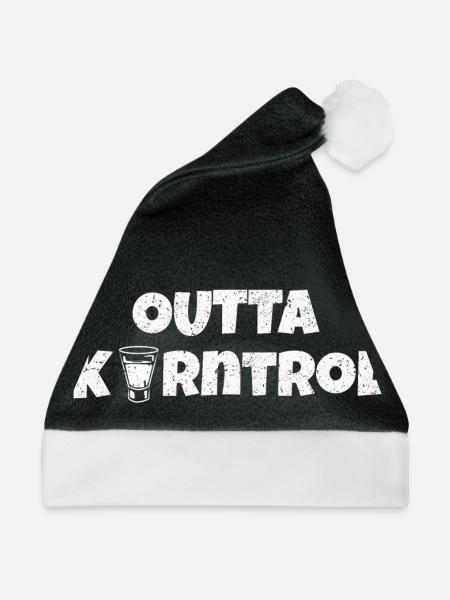 Outta Korntrol - Weihnachtsmütze - Schwarz/Weiß - Vorne