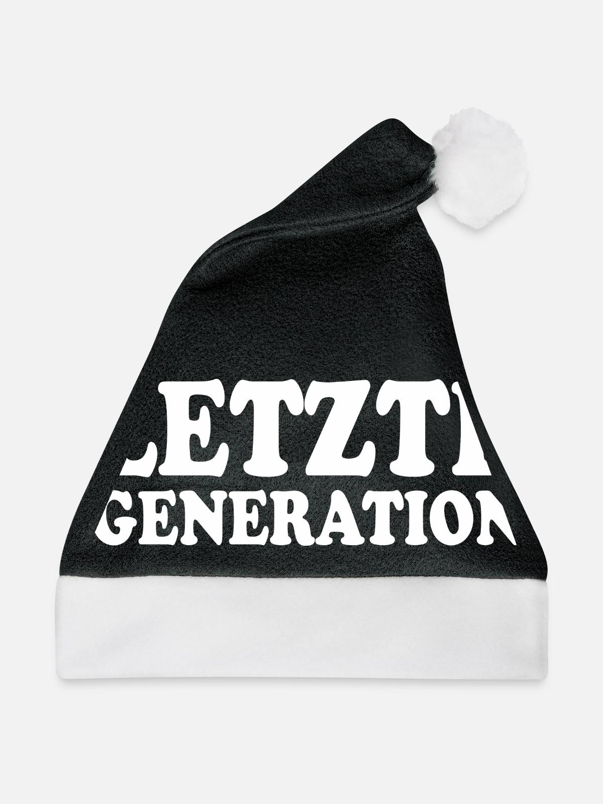 Letzte generation - Weihnachtsmütze - Schwarz/Weiß - Vorne