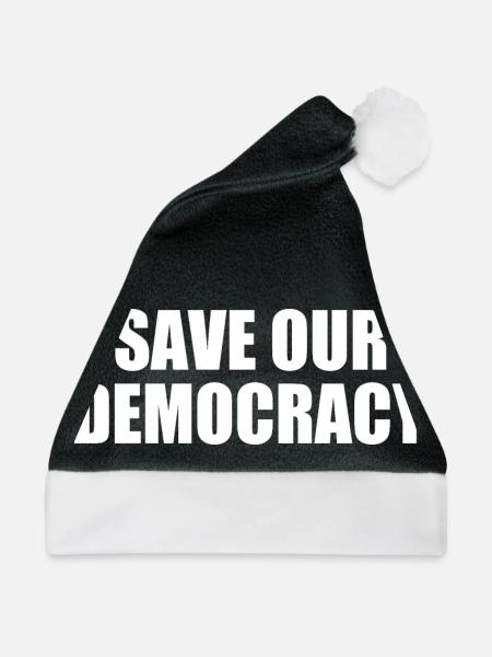 Save our democracy - Weihnachtsmütze - Schwarz/Weiß