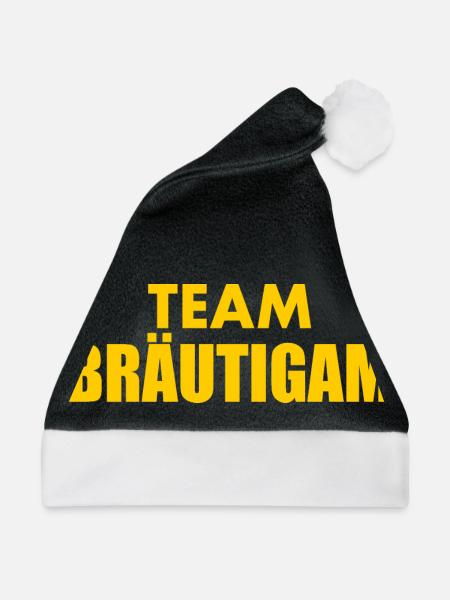 Team bräutigam - Weihnachtsmütze - Schwarz/Weiß - Vorne