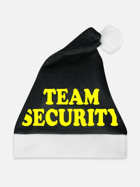 Team security - Weihnachtsmütze - Schwarz/Weiß