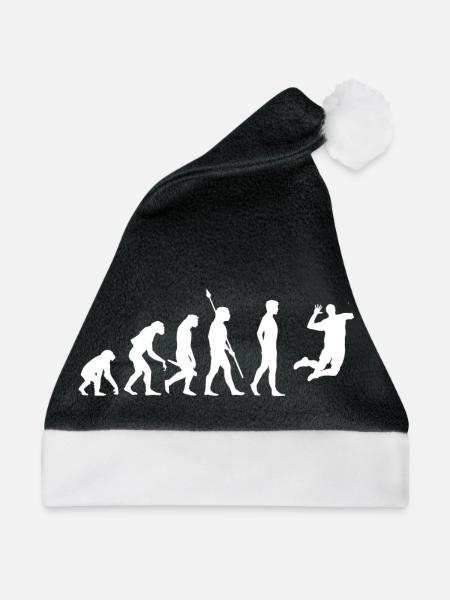 Volleyball Evolution - Weihnachtsmütze - Schwarz/Weiß
