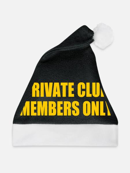 private club members only - Weihnachtsmütze - Schwarz/Weiß
