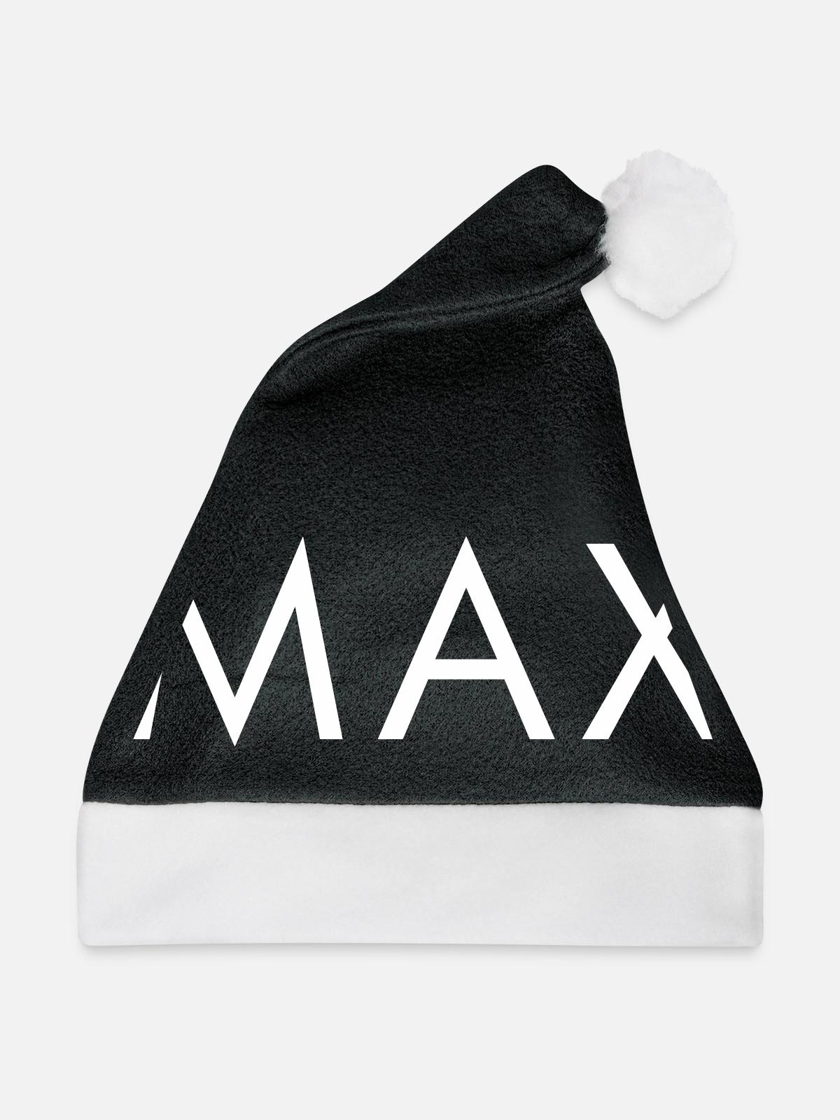 MAX - Weihnachtsmütze - Schwarz/Weiß - Vorne