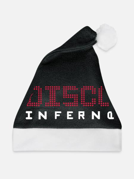 Disco Inferno - Weihnachtsmütze - Schwarz/Weiß