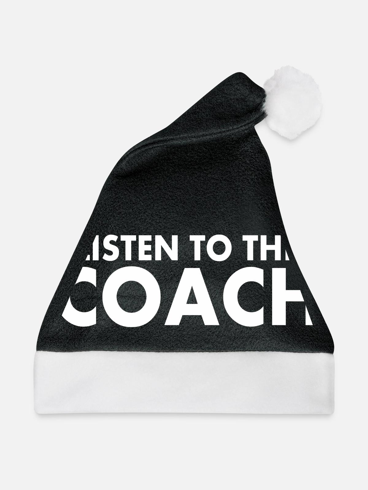 Coach - Weihnachtsmütze - Schwarz/Weiß - Vorne