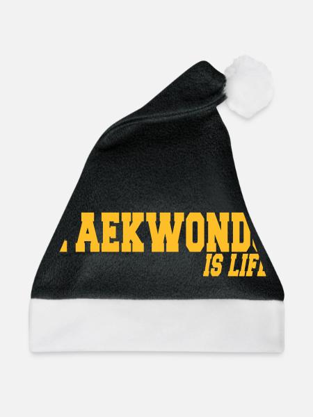 taekwondo is life - Weihnachtsmütze - Schwarz/Weiß