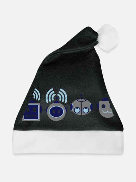 Die Roboter Geeks - Weihnachtsmütze - Schwarz/Weiß
