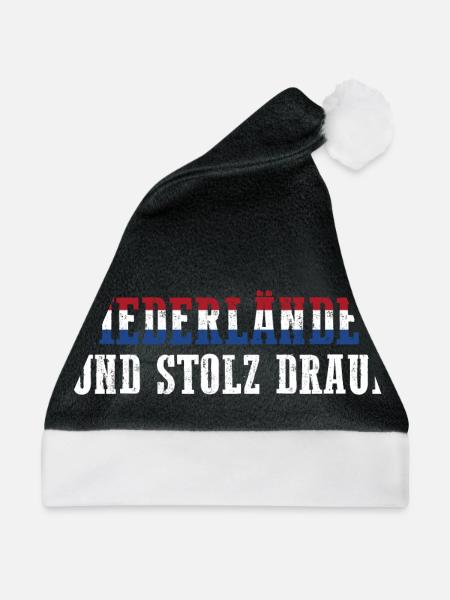 Niederländer Niederlande Holland - Weihnachtsmütze - Schwarz/Weiß