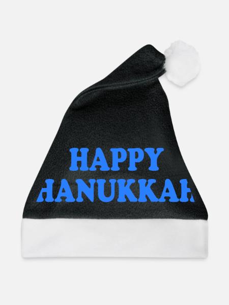 happy hanukkah - Weihnachtsmütze - Schwarz/Weiß