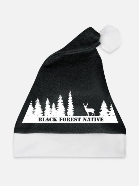 Black Forest Native - Weihnachtsmütze - Schwarz/Weiß - Vorne