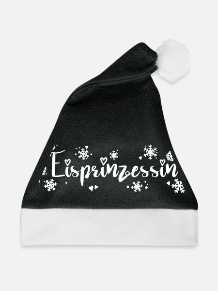 Eisprinzessin - Weihnachtsmütze - Schwarz/Weiß