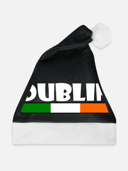 Dublin - Weihnachtsmütze - Schwarz/Weiß - Vorne