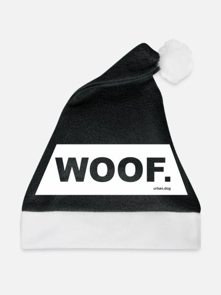WOOF urban.dog White - Weihnachtsmütze - Schwarz/Weiß