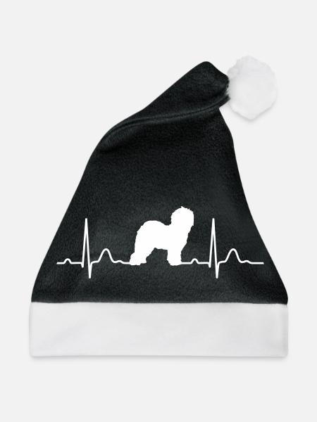 BOBTAIL heartbeat Herzschlag - Weihnachtsmütze - Schwarz/Weiß