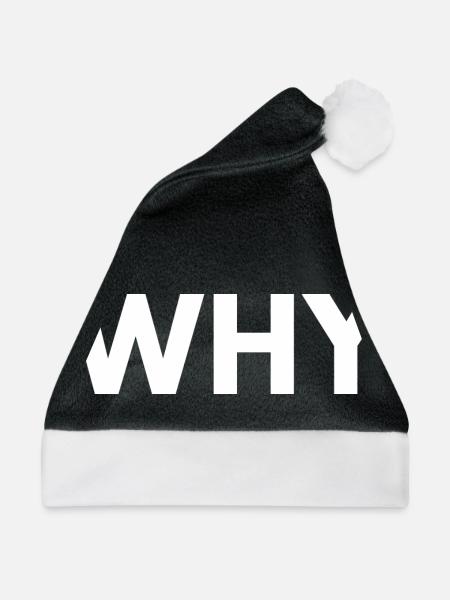 Why - Weihnachtsmütze - Schwarz/Weiß