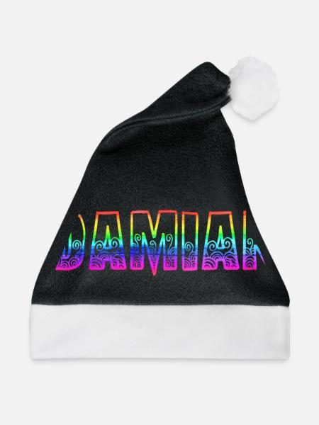 damian rs regenbogen - Weihnachtsmütze - Schwarz/Weiß