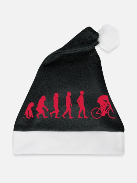 Evolution Fahrrad - Weihnachtsmütze - Schwarz/Weiß